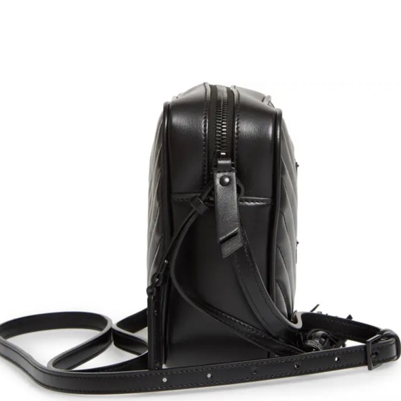 Saint Laurent YSL Lou Matelassé Calfskin Leather Camera Bag in Nero - Picture 5 of 15